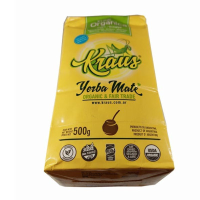 YERBA MATÉ KRAUS (argent.) - BIO 500g