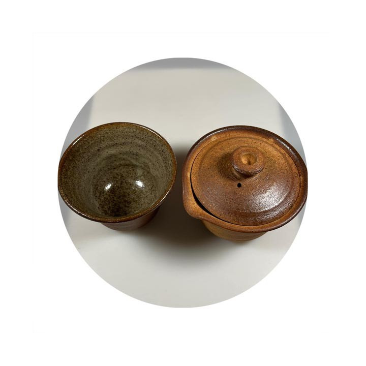 SHIBORIDASHI set - dřevem pálený